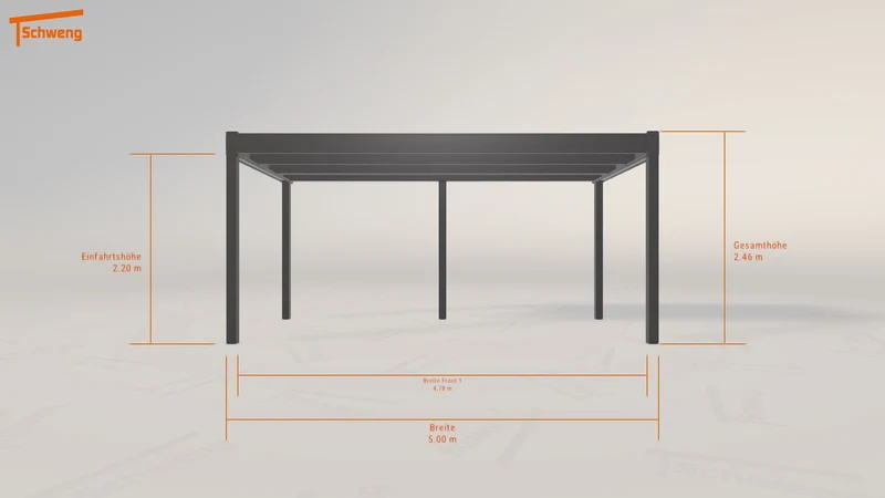 #DE Schweng Flachdachcarport C600 (ID 85y95m) #MTG