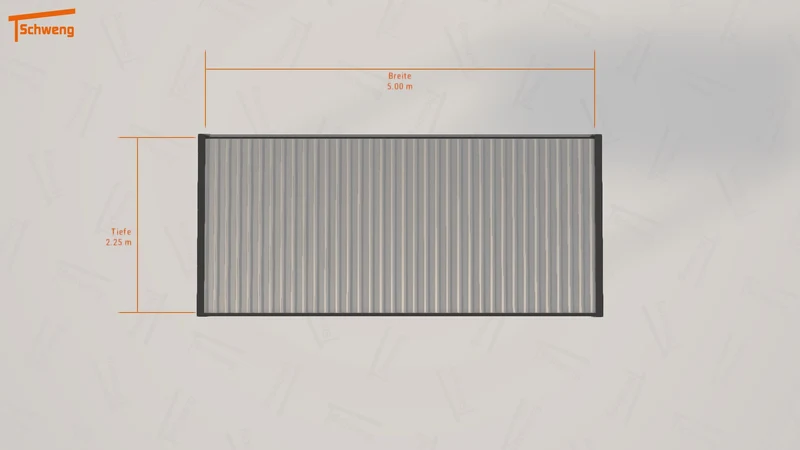 #DE Schweng Flachdachcarport C600 (ID 85y95m) #MTG