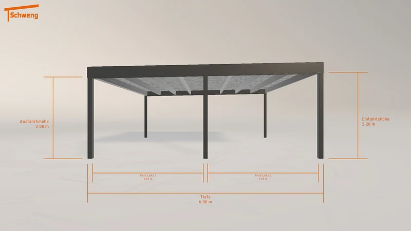 #DE Schweng Flachdachcarport C600 (ID x735mw)
