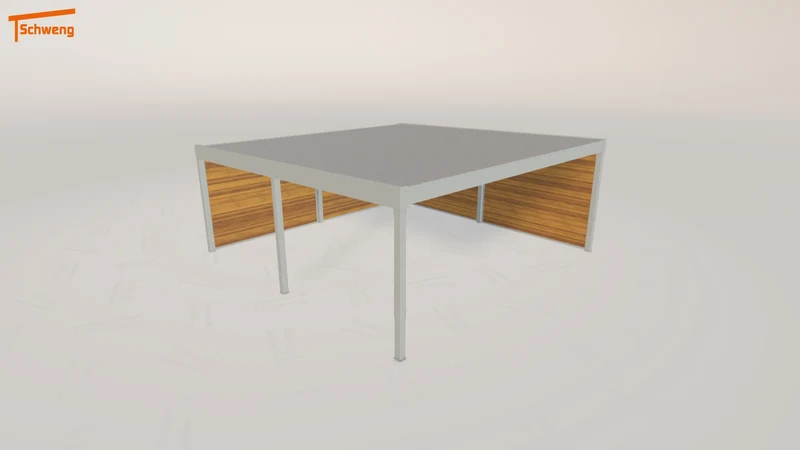 #DE Schweng Flachdachcarport C600+ (ID 42kx72) #MTG