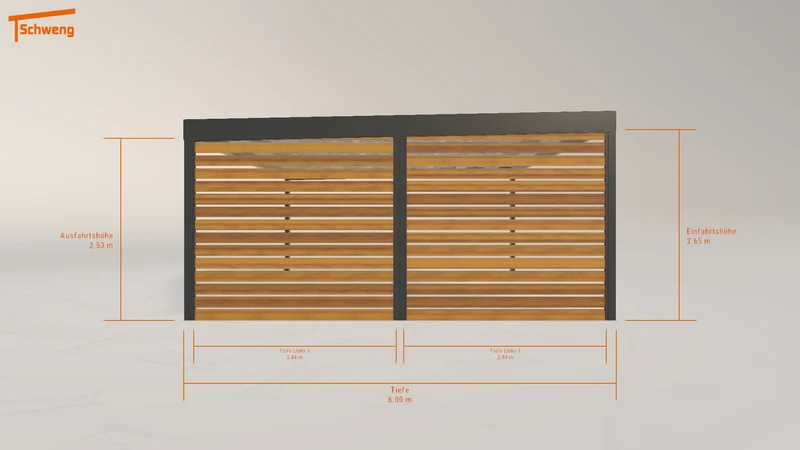 #DE Schweng Flachdachcarport C600+ (ID dv82vx) #MTG