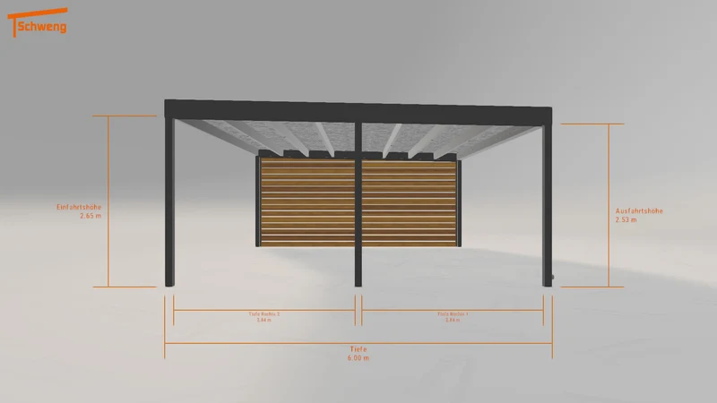 #DE Schweng Flachdachcarport C600+ (ID dv82vx) #MTG