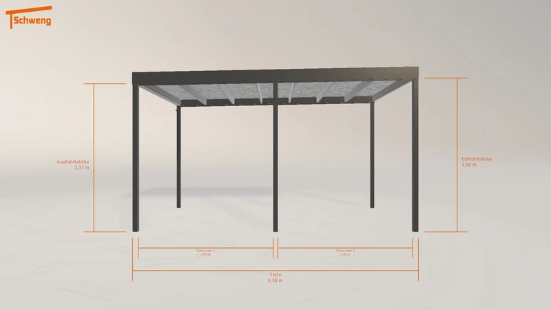 #DE Schweng Flachdachcarport C600 (ID 779b8v) #MTG