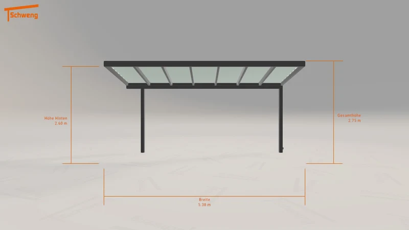 #DE Schweng Terrassenüberdachung S350 (ID qdn3n8)