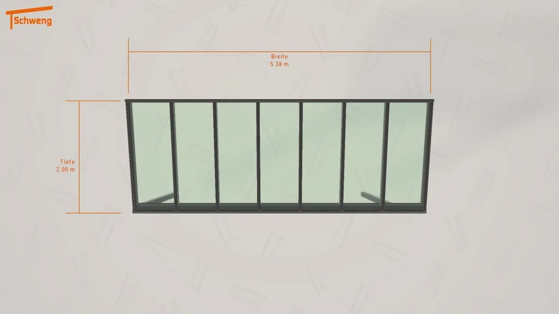 #DE Schweng Terrassenüberdachung S350 (ID qdn3n8)