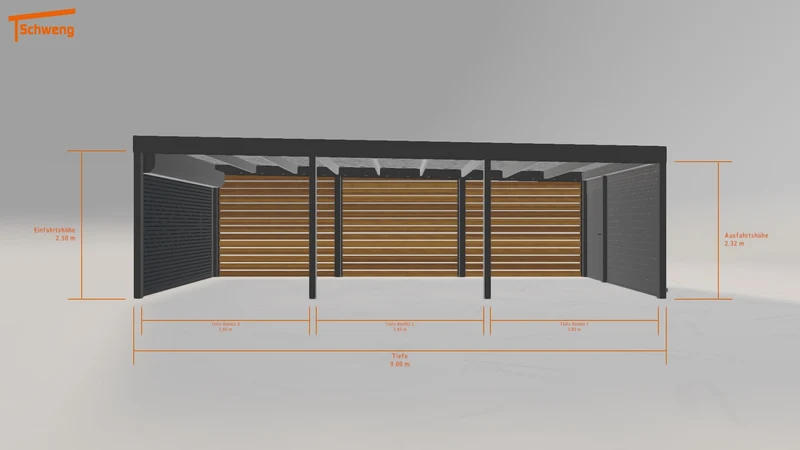 #DE Schweng Flachdachcarport C600 (ID 42kgk9) #MTG