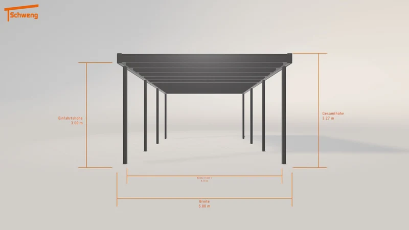 #DE Schweng Flachdachcarport C600 (ID 2qkkbd)