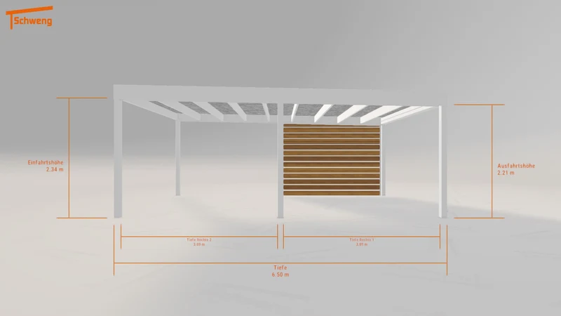 #DE Schweng Flachdachcarport C600 (ID 42kz99) #MTG