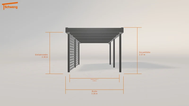 #DE Schweng Flachdachcarport C600 (ID n5n7zb) #MTG