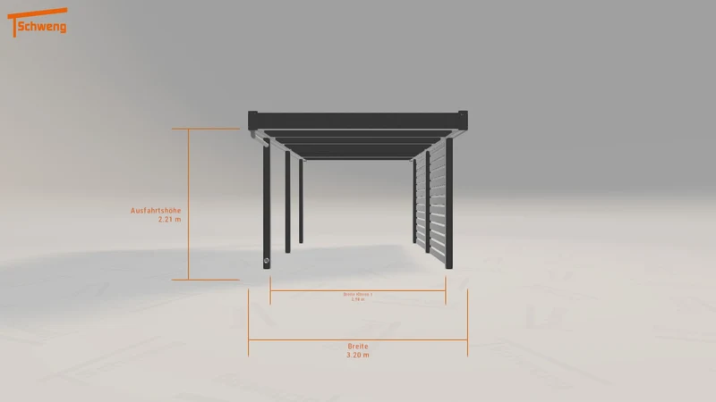 #DE Schweng Flachdachcarport C600 (ID n5n7zb) #MTG
