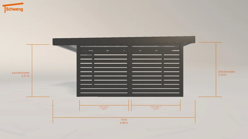 #DE Schweng Flachdachcarport C600 (ID n5n7zb) #MTG