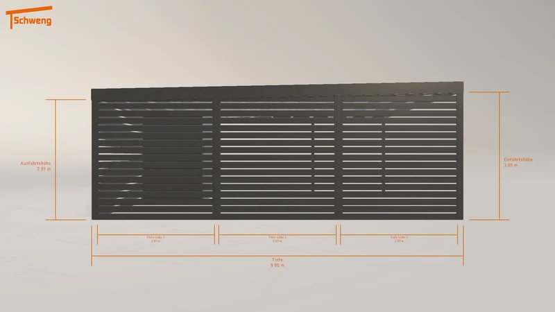 #DE Schweng Flachdachcarport C600 (ID jjn8nb)