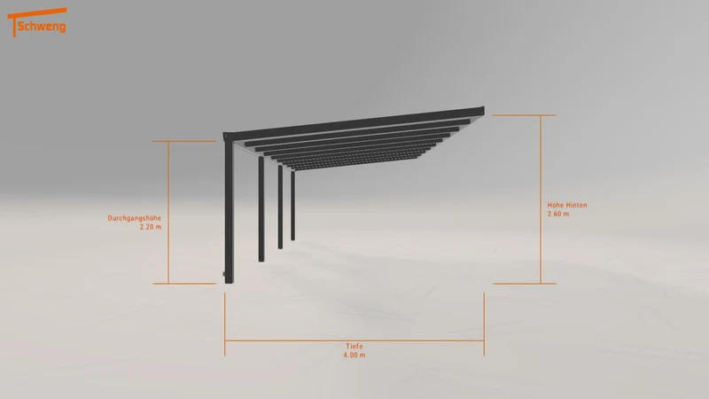 #DE Schweng Terrassenüberdachung S400 (ID 42kwk5)