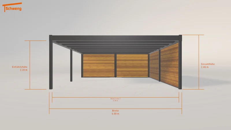 #DE Schweng Flachdachcarport C600+ (ID v4pjyb) #MTG