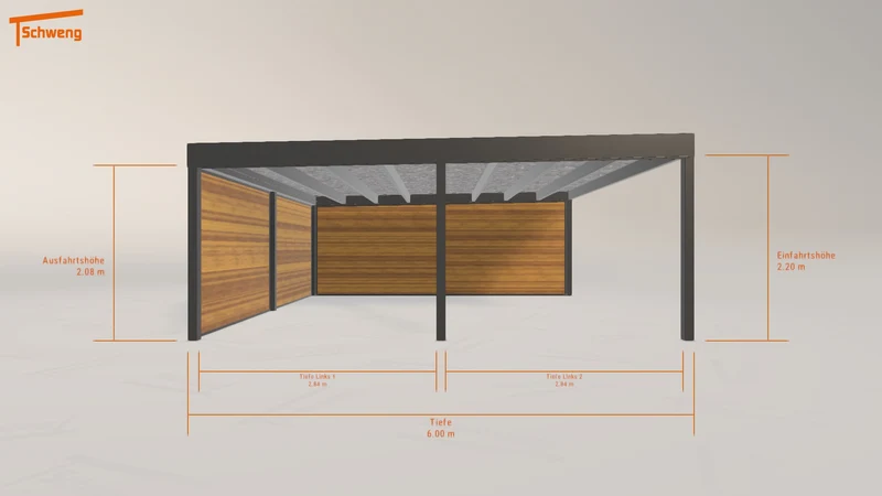#DE Schweng Flachdachcarport C600+ (ID v4pjyb) #MTG