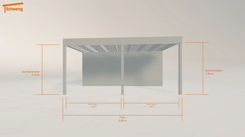 #DE Schweng Flachdachcarport C600+ (ID dv8zyx) #MTG