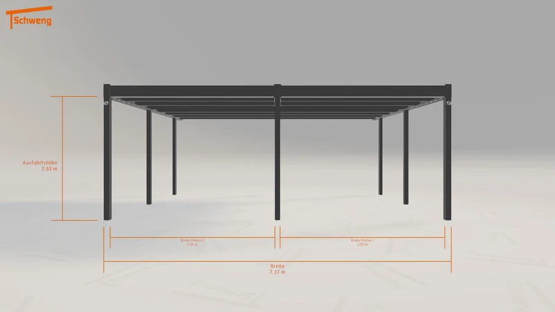 #DE Schweng Flachdachcarport C600 (ID rjkrgn) #MTG