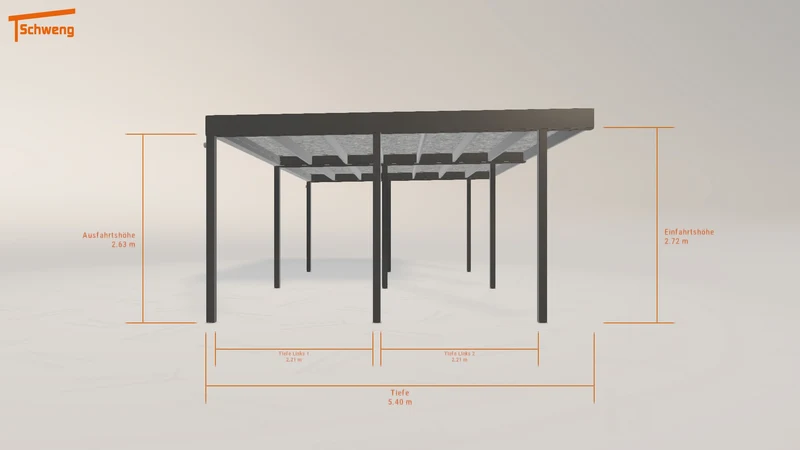 #DE Schweng Flachdachcarport C600 (ID rjkrgn) #MTG