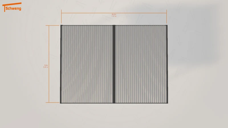 #DE Schweng Flachdachcarport C600 (ID rjkrgn) #MTG