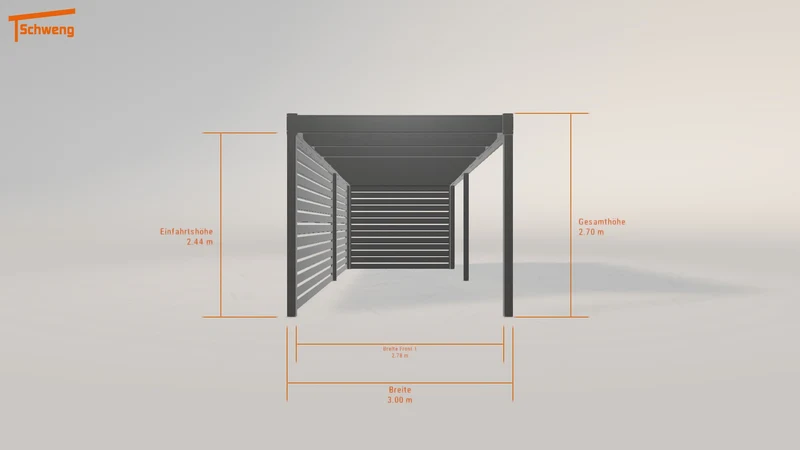 #DE Schweng Flachdachcarport C600 (ID rjk5np) #MTG