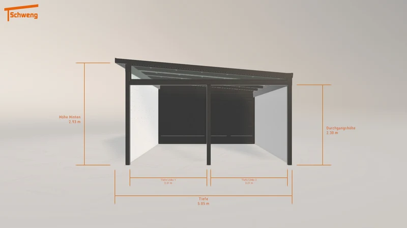 #DE Schweng Pultdachcarport S400 (ID g7z3p4)