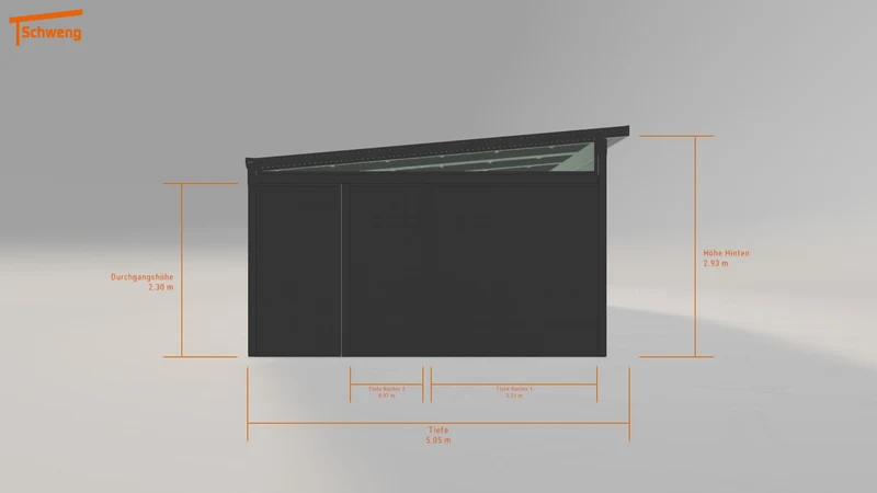 #DE Schweng Pultdachcarport S400 (ID g7z3p4)
