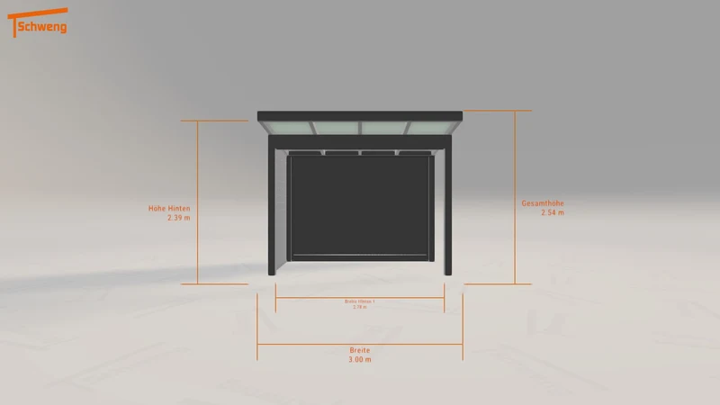 #DE Schweng Pultdachcarport S400 (ID n5nd4j)