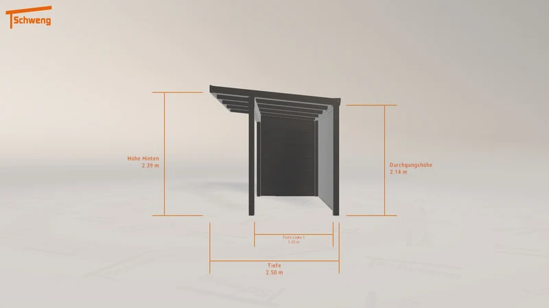 #DE Schweng Pultdachcarport S400 (ID n5nd4j)