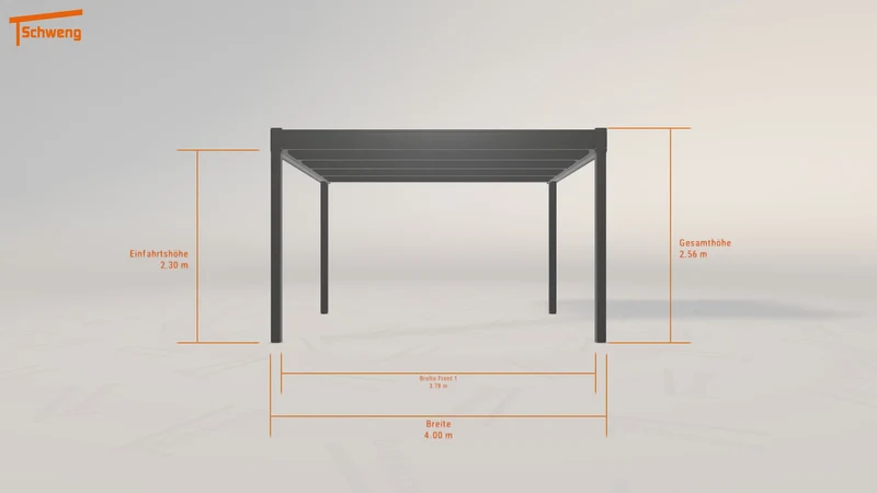 #DE Schweng Flachdachcarport C600 (ID pbd9qy)