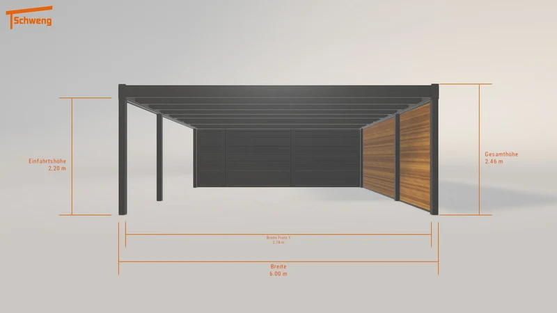 #DE Schweng Flachdachcarport C600 (ID yg2y7z) #MTG