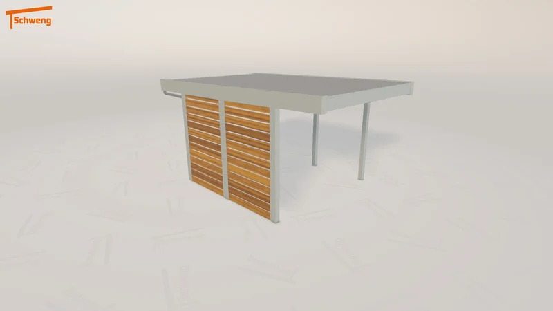 #DE Schweng Flachdachcarport C600 (ID x73kxn)