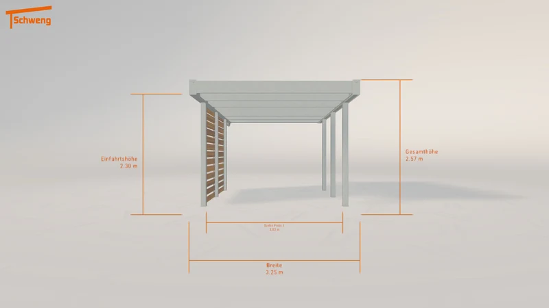 #DE Schweng Flachdachcarport C600 (ID x73kxn)