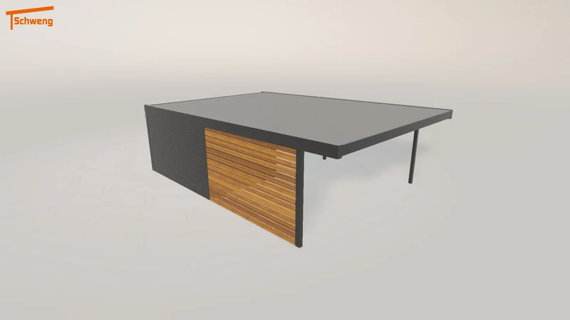 #DE Schweng Flachdachcarport C600 (ID 7799m2)