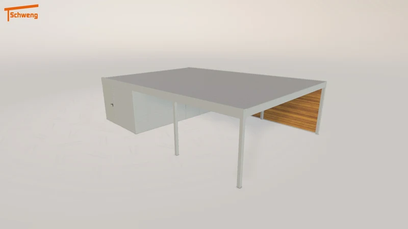 #DE Schweng Flachdachcarport C600+ (ID jjnzx8) #MTG