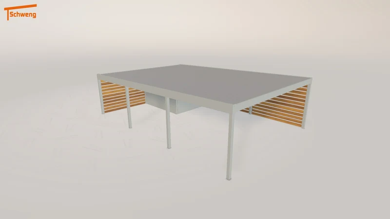#DE Schweng Flachdachcarport C600+ (ID 85yd87) #MTG