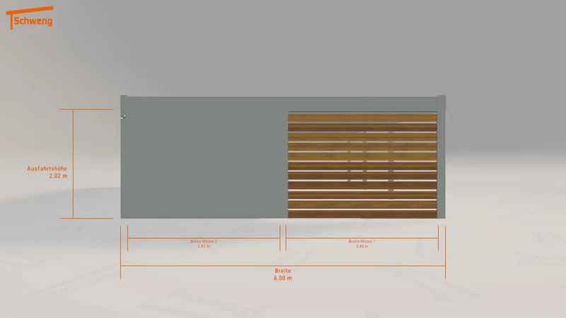#DE Schweng Flachdachcarport C600+ (ID 85yd87) #MTG