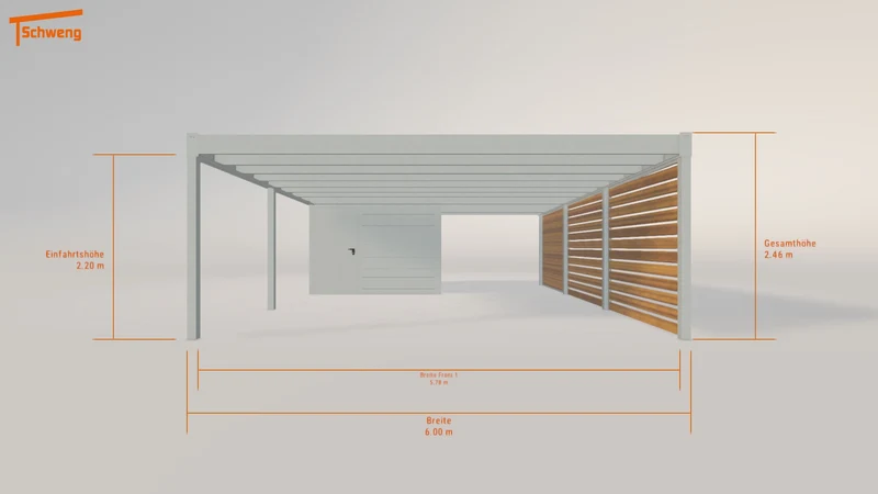 #DE Schweng Flachdachcarport C600+ (ID x73xwn) #MTG