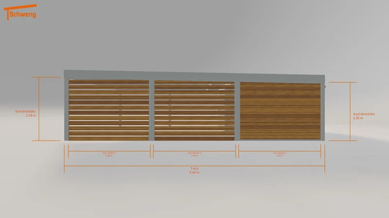 #DE Schweng Flachdachcarport C600+ (ID x73xwn) #MTG