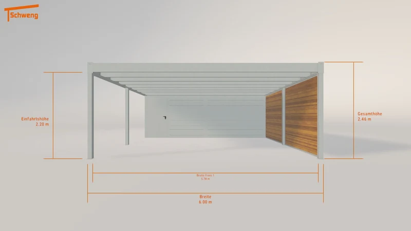 #DE Schweng Flachdachcarport C600+ (ID 5mdn3d) #MTG