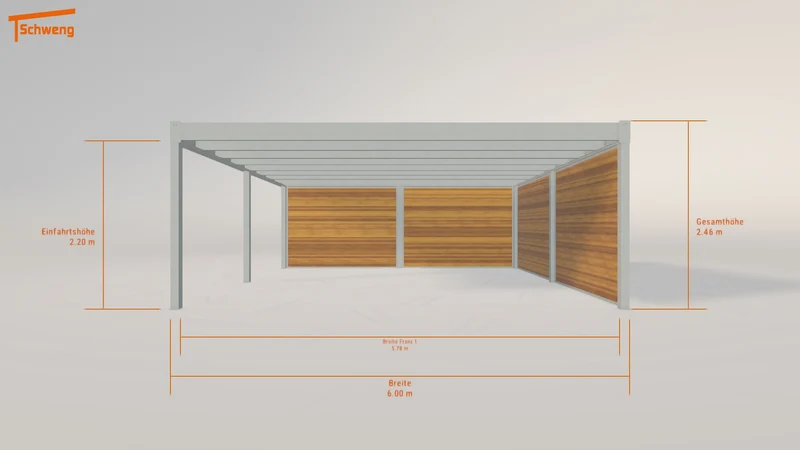 #DE Schweng Flachdachcarport C600+ (ID yg28q8) #MTG