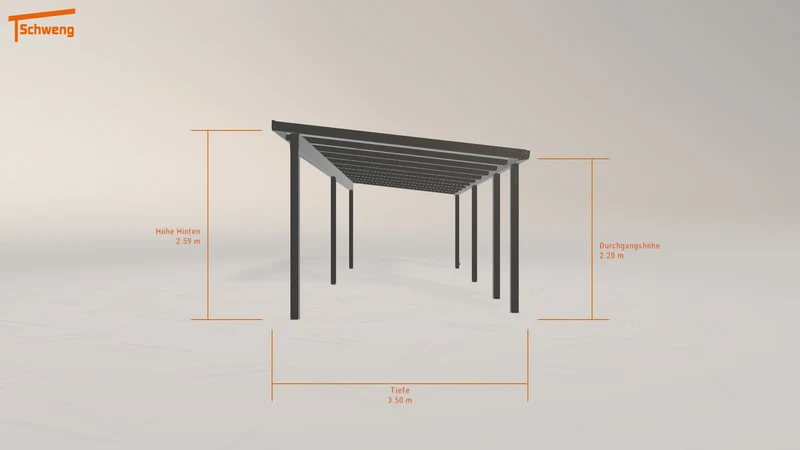 #DE Schweng Terrassenüberdachung S350 (ID 42k5qy)