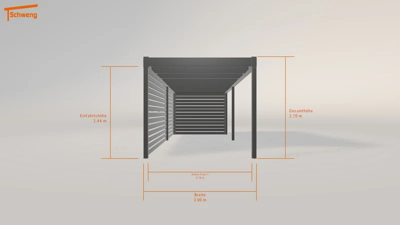#DE Schweng Flachdachcarport C600 (ID mjqk39) #MTG