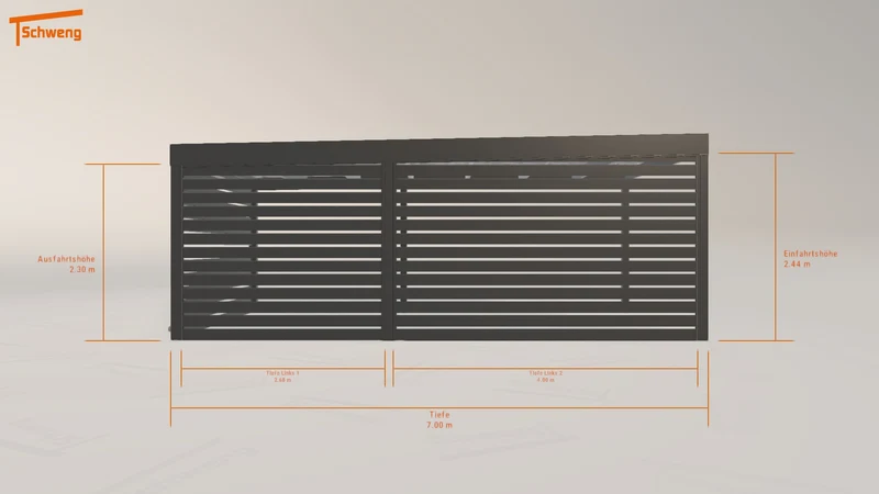 #DE Schweng Flachdachcarport C600 (ID mjqk39) #MTG