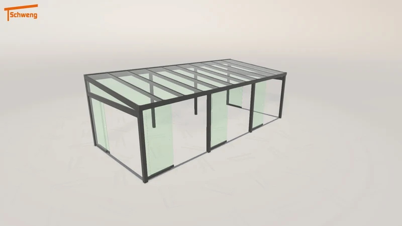 #DE Schweng Terrassenüberdachung S400 (ID jjnm39)