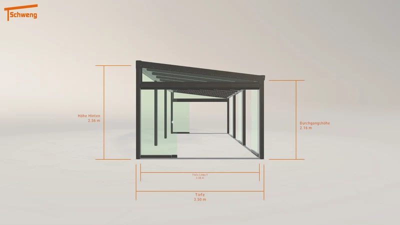 #DE Schweng Terrassenüberdachung S400 (ID jjnm39)