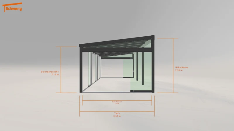 #DE Schweng Terrassenüberdachung S400 (ID jjnm39)