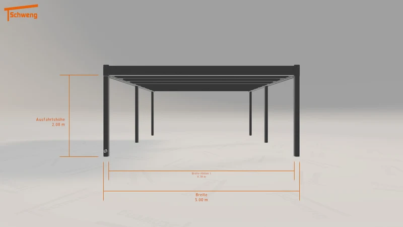 #DE Schweng Flachdachcarport C600 (ID 33k2gn) #MTG