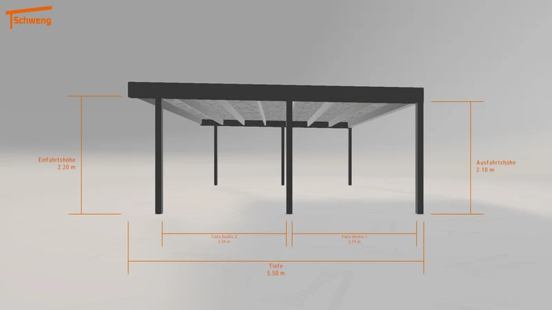 #DE Schweng Flachdachcarport C600 (ID k2gymm) #MTG