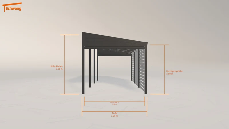 #DE Schweng Pultdachcarport S400 (ID w3pnvg)