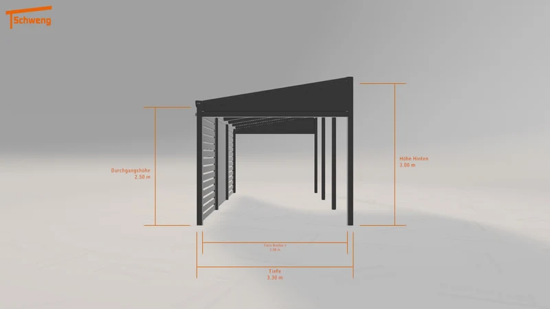 #DE Schweng Pultdachcarport S400 (ID w3pnvg)